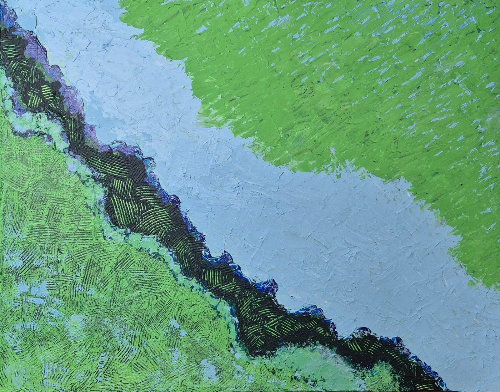 Green & Blue 50x40